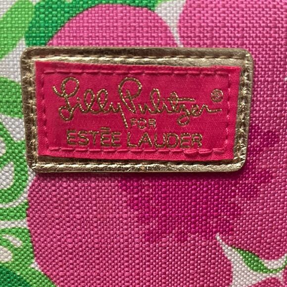 NWOT LILLY PULITZER Estée Lauder Floral PVC Women’s Cosmetic Bag Make Up Case - Picture 4 of 7
